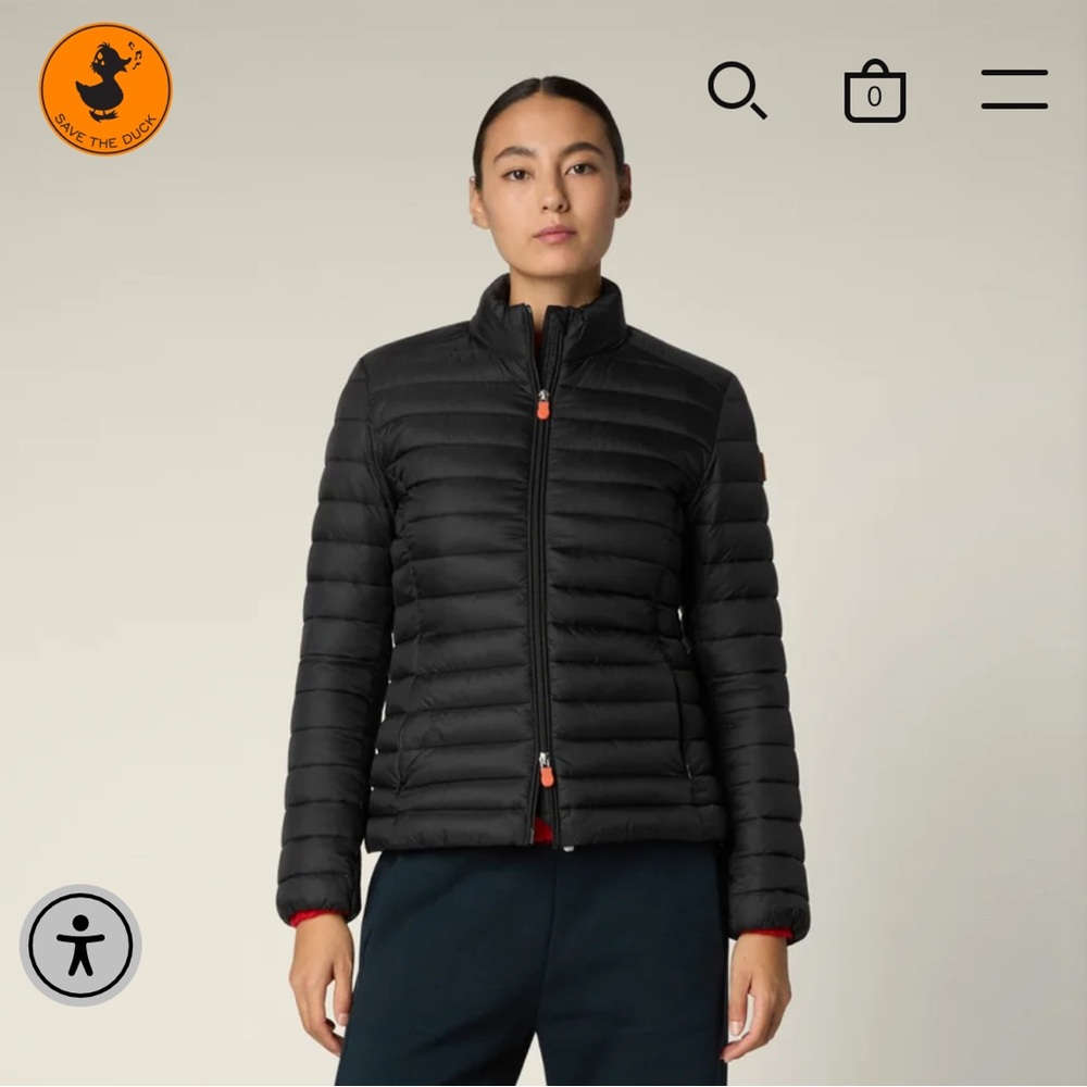 SAVE THE DUCK Women's Dark Puffer Jacket